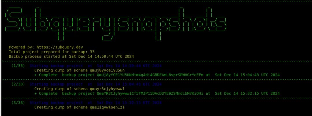 Snapshot toolkit CLI